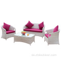 Outdoor Ecksofa Outdoor Möbel Weidensofa Set